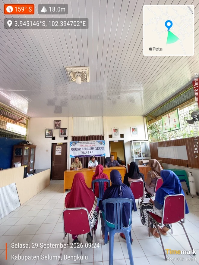 DESA SARI MULYO SALURKAN BLT-DD TAHUN 2026 TAHAP 8 & 9 ;BERJALAN KONDUSIF