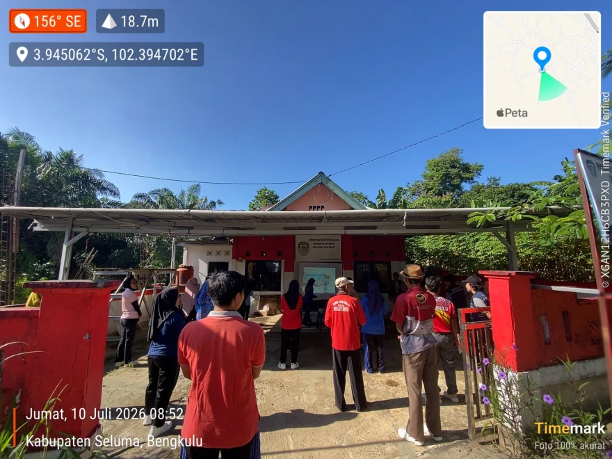 BERSAMA KADER POSYANDU, PEMDES SARI MULYO ADAKAN SENAM GERMAS BENGKULU