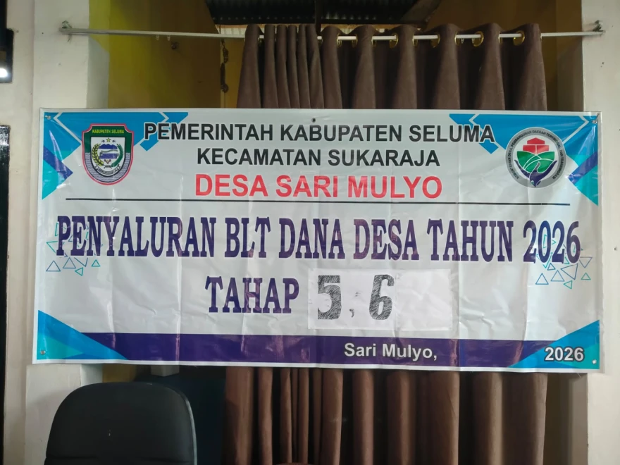 Realisasi Penyaluran BLT-DD Mei-Juni 2026, Pemdes Sari Mulyo siap salurkan