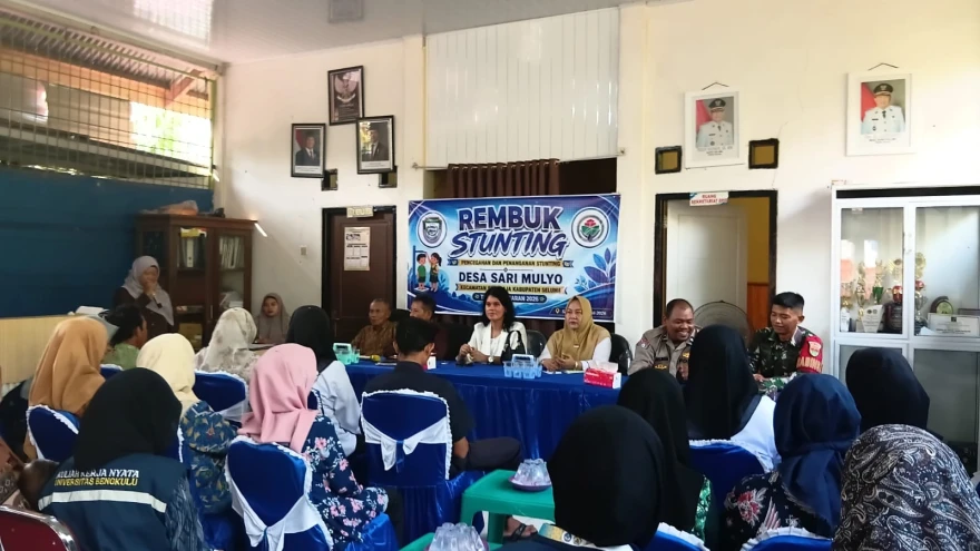 BERSAMA BPD, DESA SARI MULYO ADAKAN REMBUK STUNTING TAHUN ANGGARAN 2026
